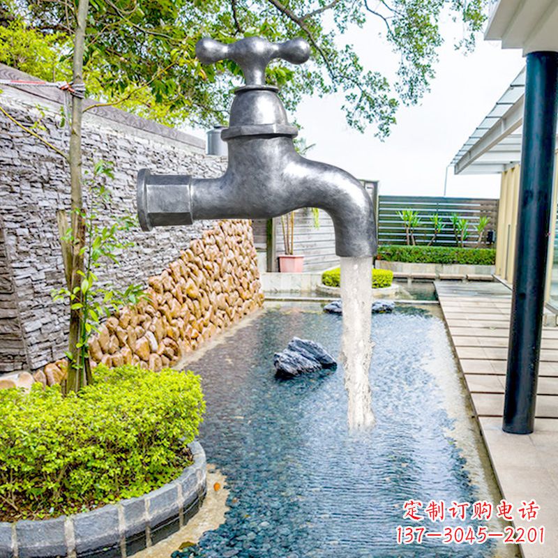 贵州玻璃钢水龙头喷泉雕塑精美绝伦