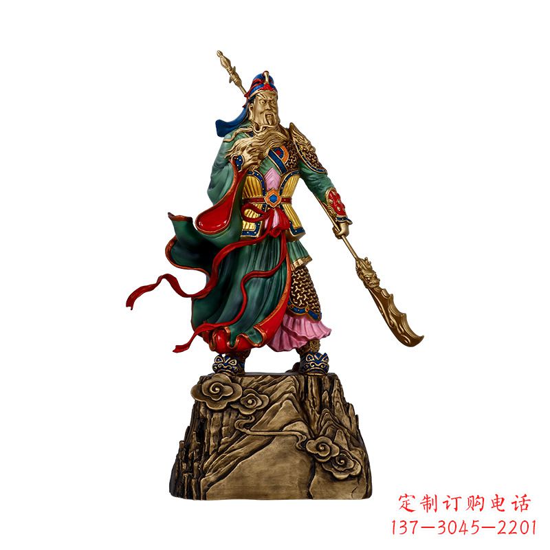 贵州玻璃钢制关羽雕塑