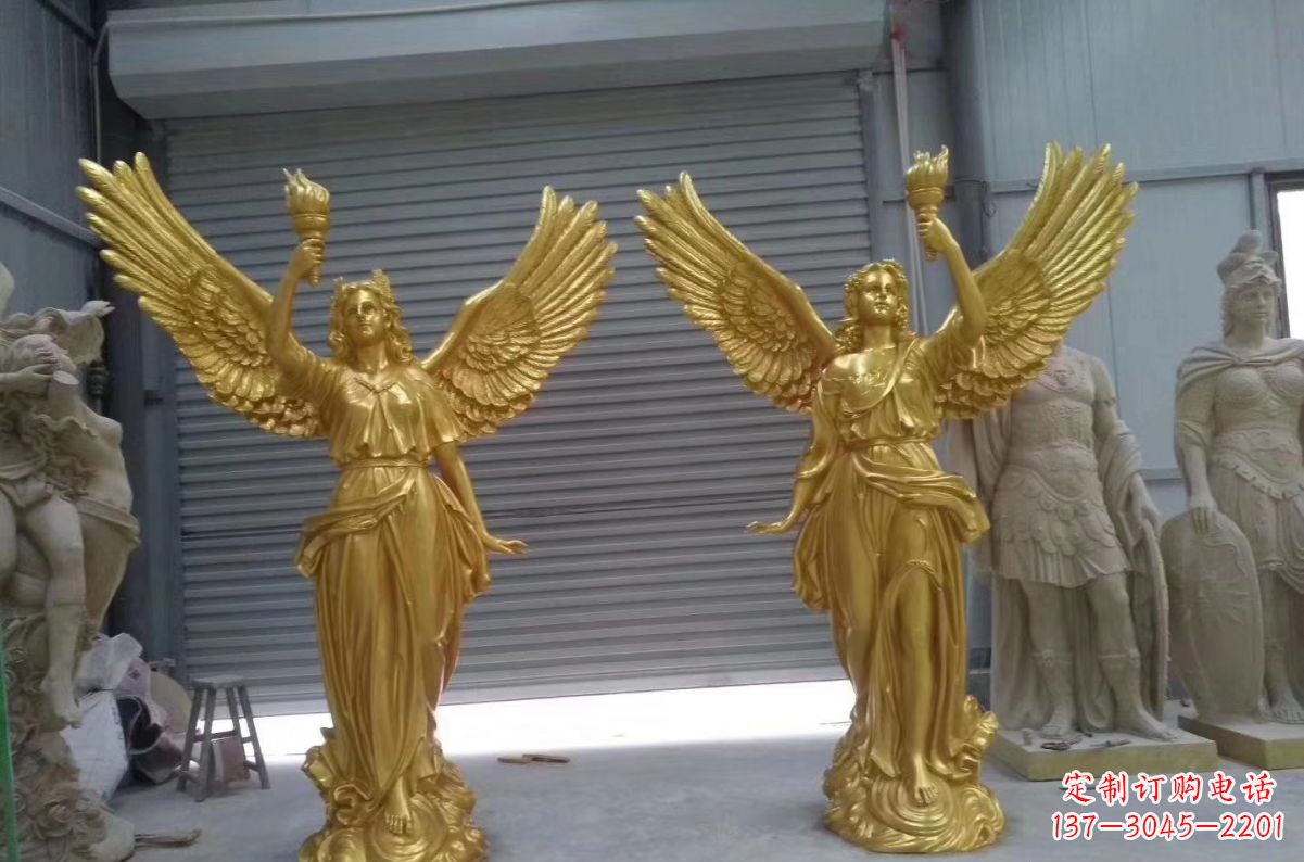 贵州玻璃钢天使西方人物雕塑之美