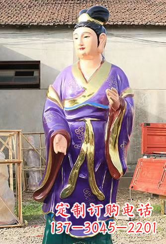 贵州玻璃钢宗教庙宇彩绘八仙神像