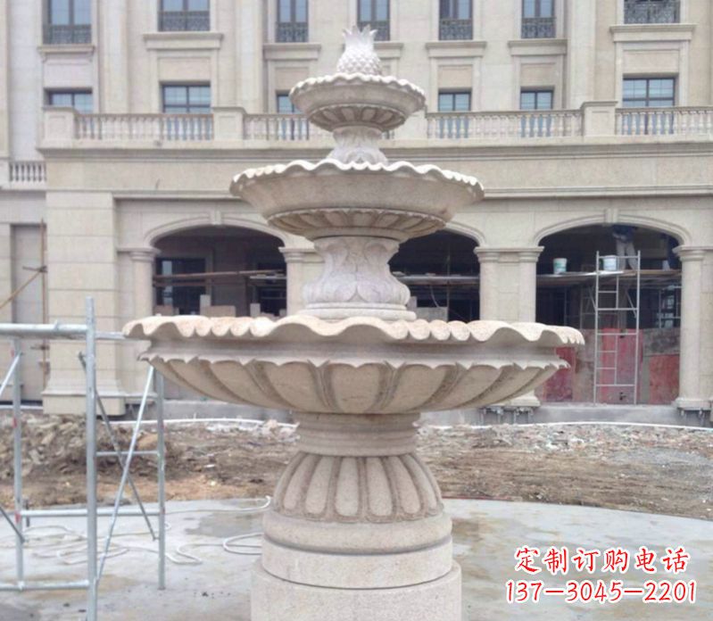 贵州菠萝多层喷泉石雕——精美而多变的艺术品