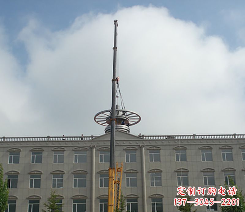 贵州不锈钢避雷针雕塑——安全保护灵感之源