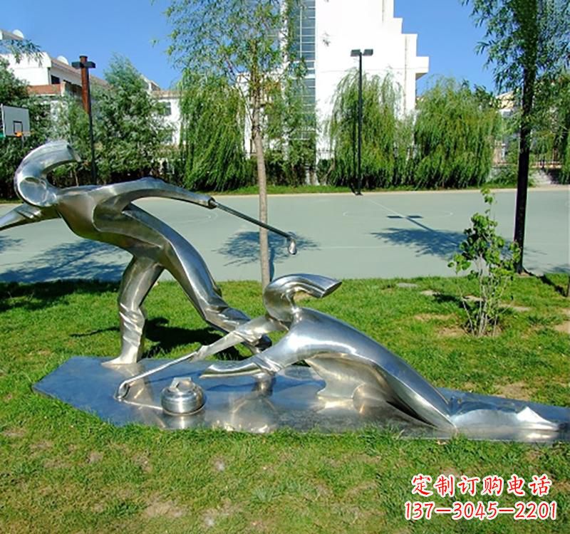 贵州不锈钢冰壶雕塑——一种艺术形式