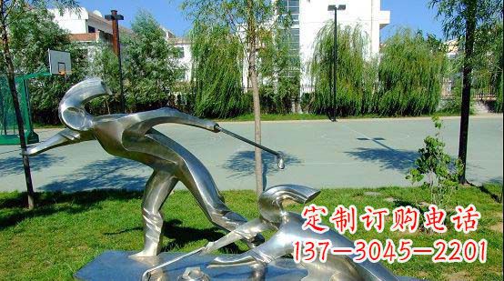 贵州不锈钢冰壶雕塑艺术与运动的完美结合