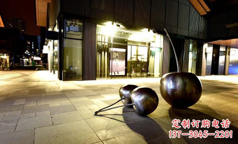 贵州不锈钢樱桃雕塑