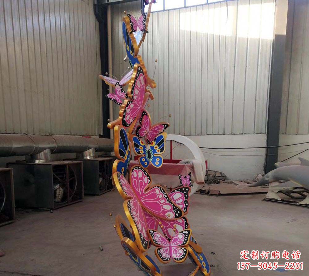 贵州精致绚丽的不锈钢蝴蝶雕塑