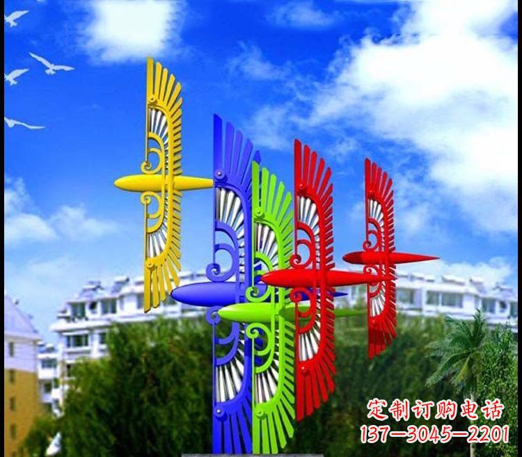 贵州不锈钢彩色老鹰雕塑——精美绝伦