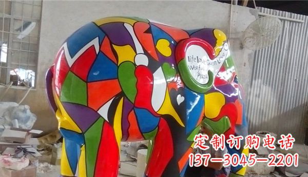 贵州不锈钢大象雕塑点缀景观的精美艺术品