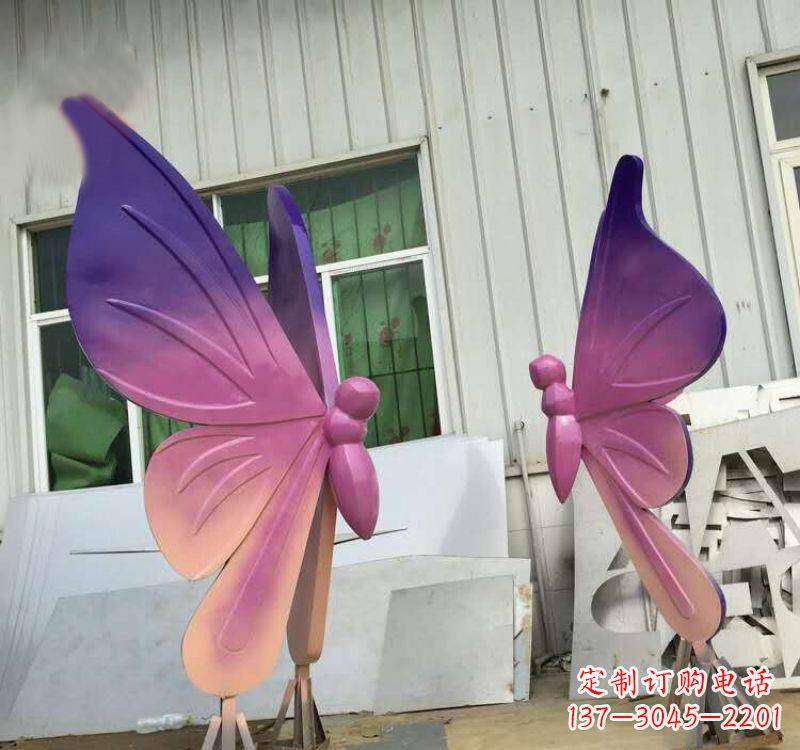 贵州不锈钢彩色蝴蝶雕塑