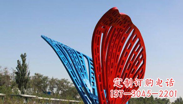 贵州不锈钢蝴蝶雕塑美丽的实物表达