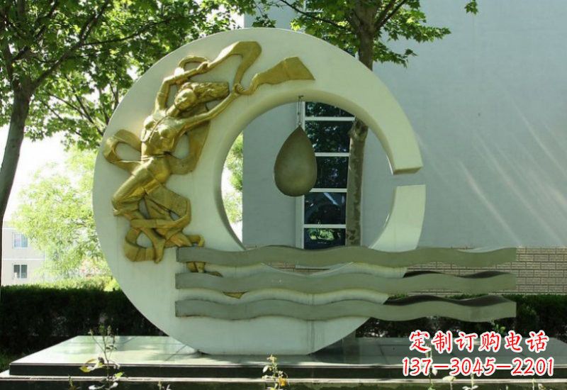 贵州不锈钢嫦娥奔月雕塑——传承中华文化