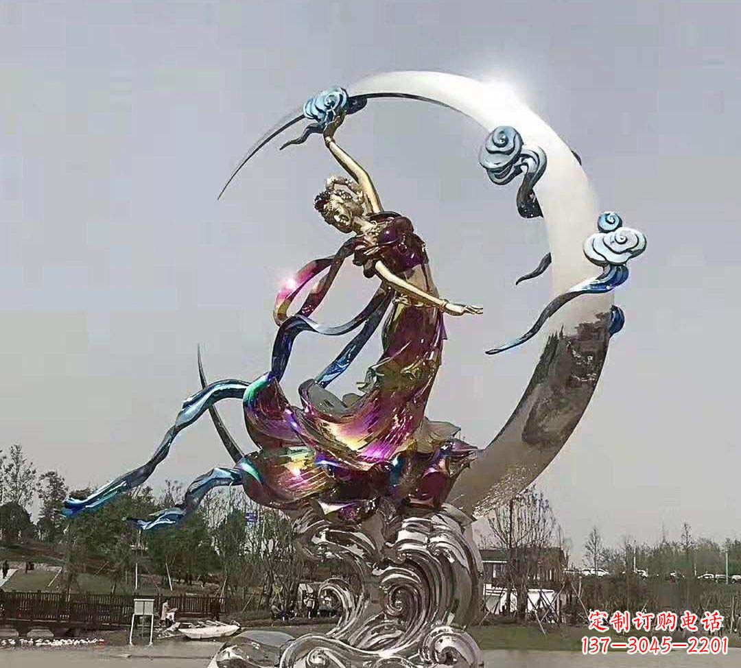 贵州不锈钢嫦娥奔月雕塑