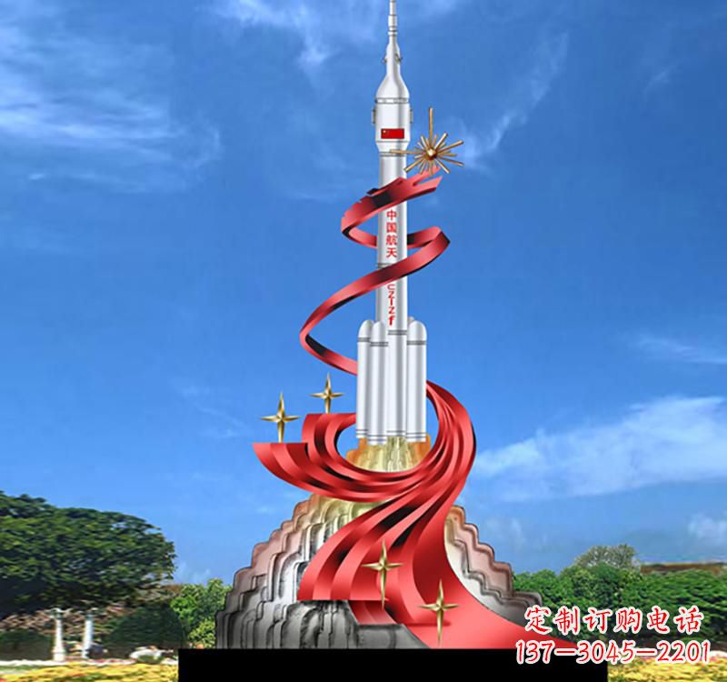贵州嫦娥飞天——不锈钢嫦娥雕塑