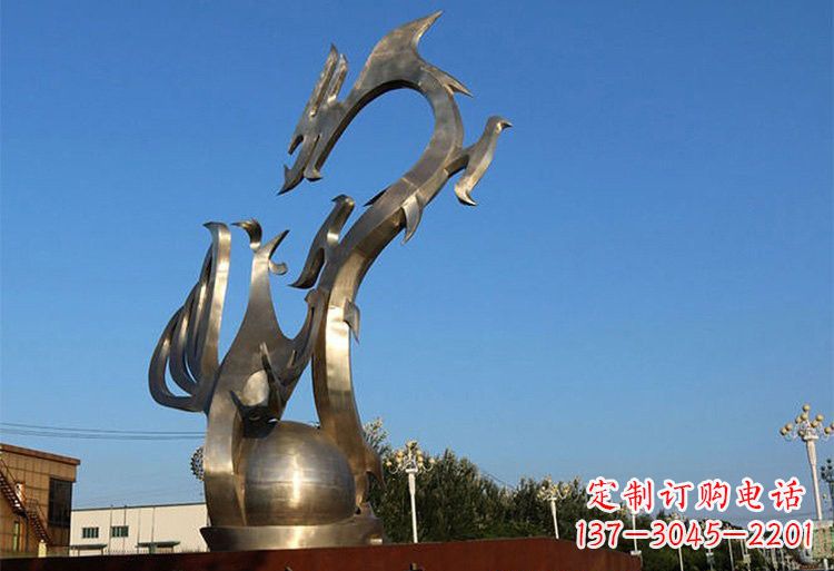 贵州不锈钢龙凤雕塑以艺术传承文化