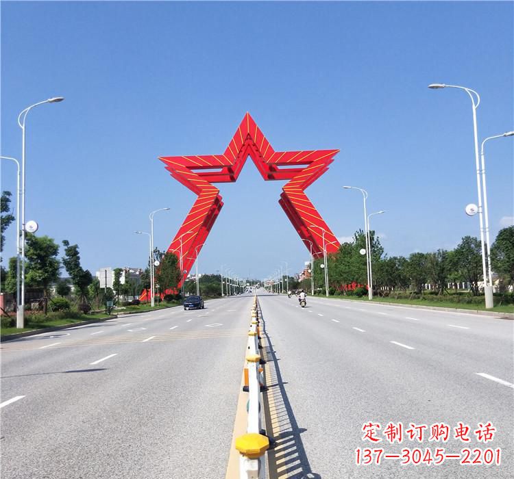 贵州不锈钢城市拱门雕塑一座精美的艺术作品