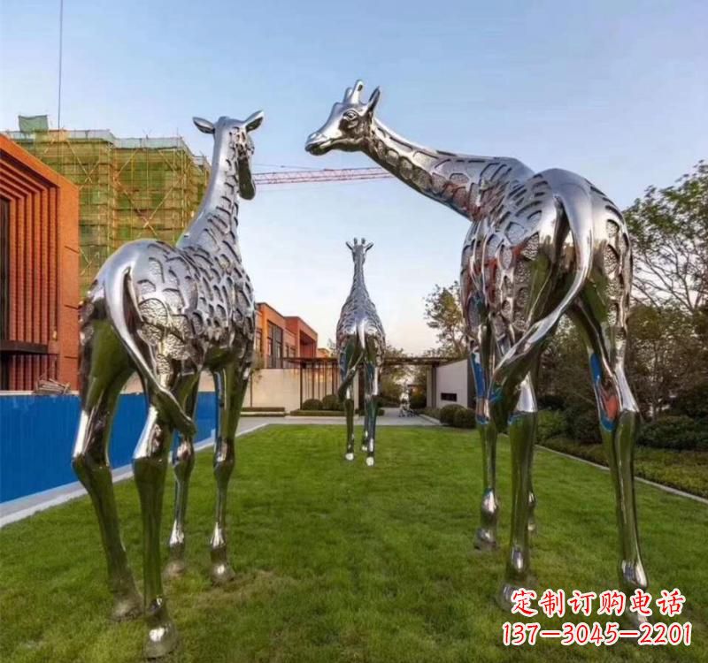 贵州不锈钢城市园林动物雕塑展示大自然的美丽