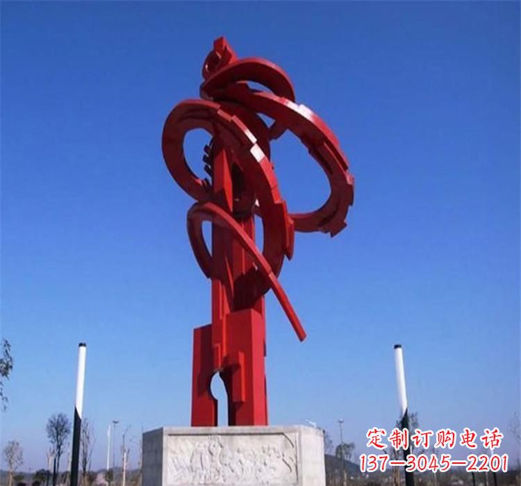 贵州不锈钢齿轮雕塑把技术艺术完美结合