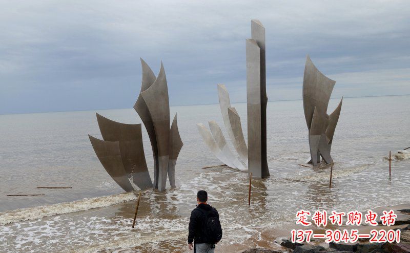 贵州不锈钢船帆海边景观雕塑