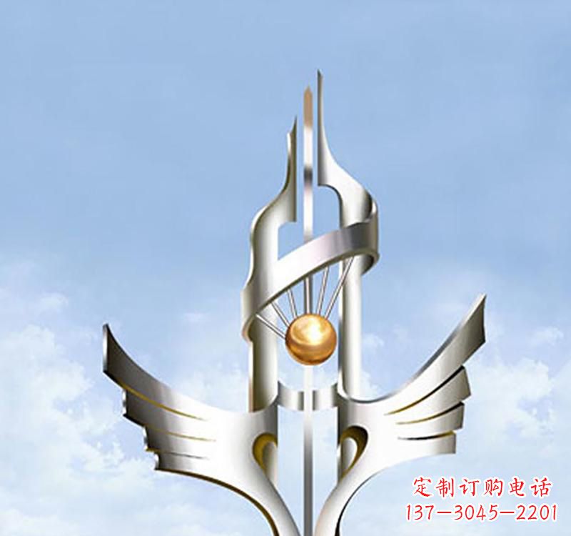 贵州以不锈钢为材料的翅膀雕塑
