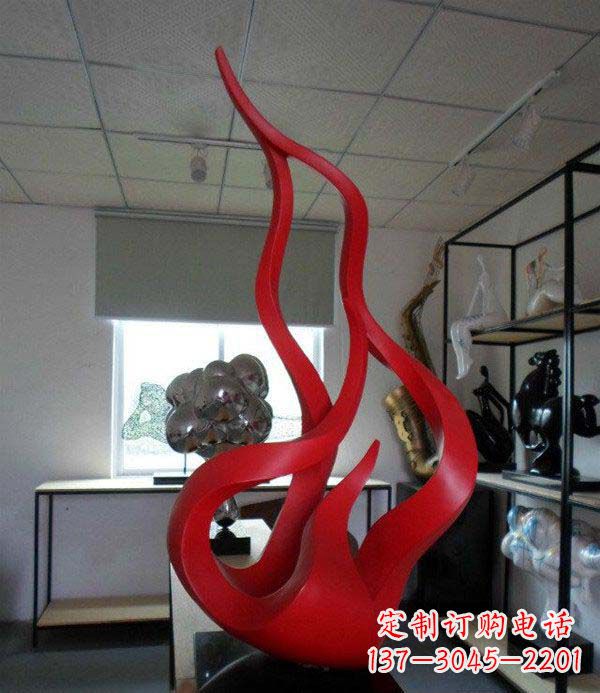 贵州精致不锈钢火苗雕塑