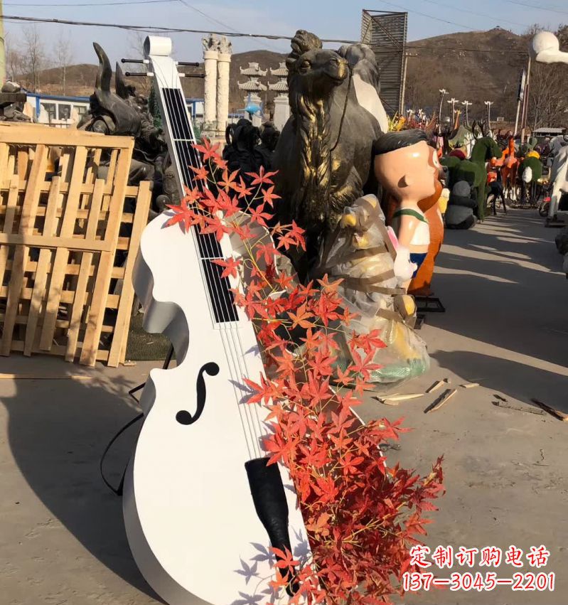 贵州不锈钢大提琴雕塑—精致的艺术精品
