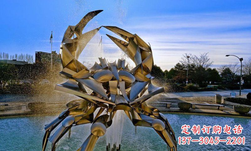 贵州精美不锈钢螃蟹雕塑