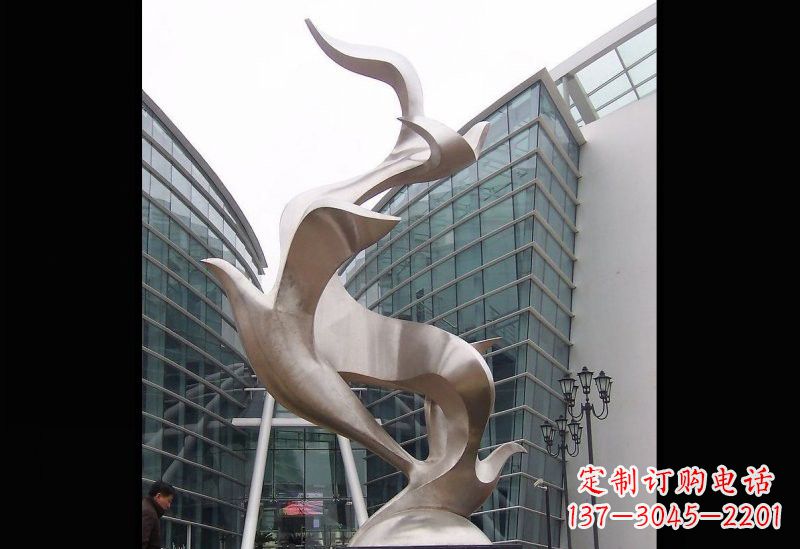 贵州精美的不锈钢大雁雕塑