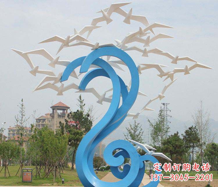 贵州不锈钢大雁雕塑传承传统文化的象征