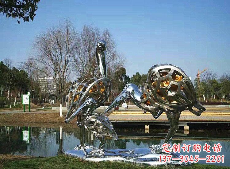 贵州精美非凡的不锈钢丹顶鹤雕塑