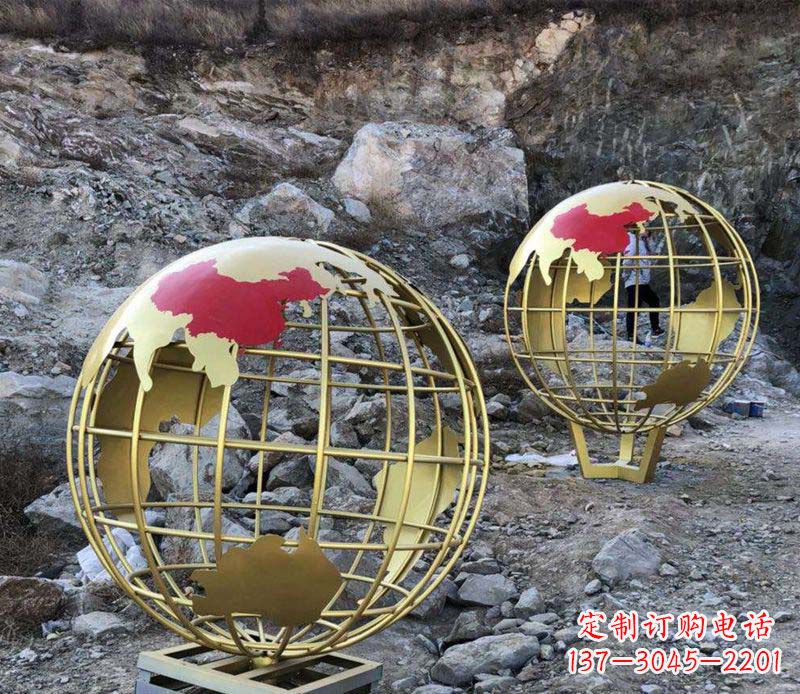 贵州不锈钢制作的地球雕塑