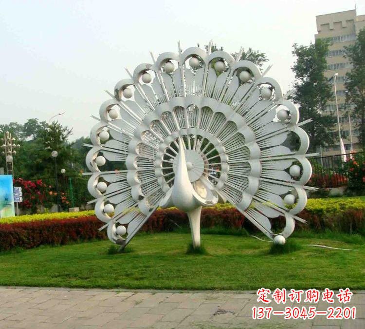 贵州不锈钢孔雀雕塑