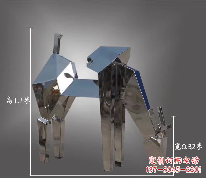 贵州不锈钢动物雕塑——鹿