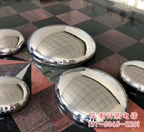 贵州精致的不锈钢鹅卵石雕塑