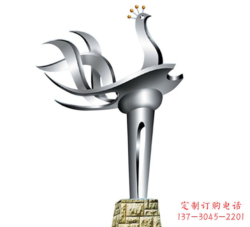 贵州不锈钢凤凰雕塑——精致的艺术之作