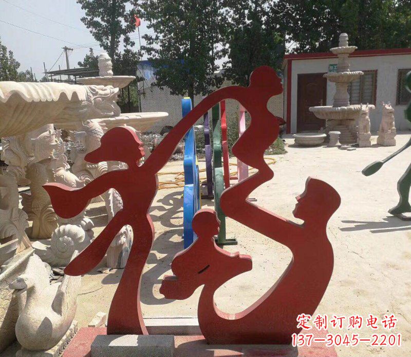 贵州不锈钢福字雕塑