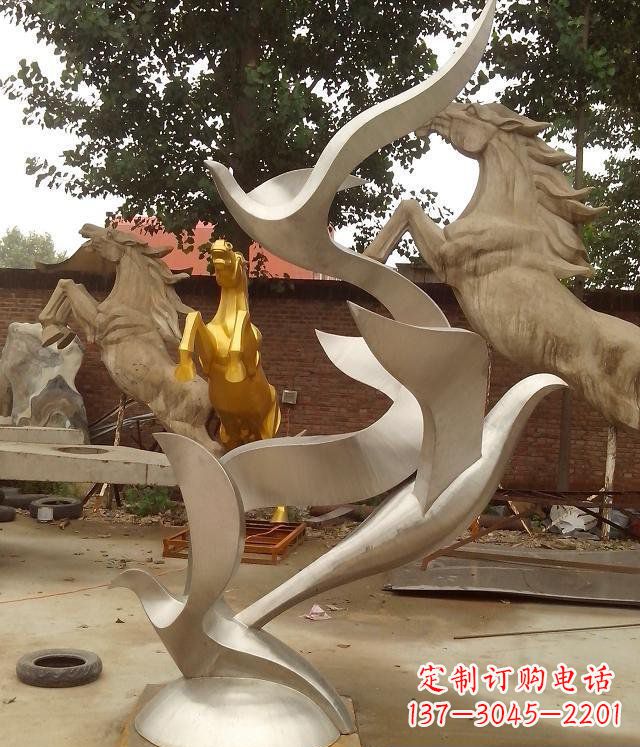 贵州精美不锈钢鸽子雕塑