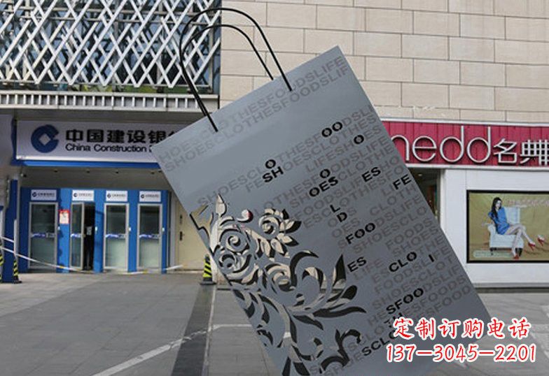 贵州不锈钢购物袋雕塑——给人以美感的艺术品