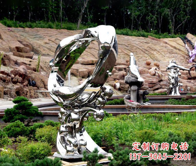 贵州不锈钢海豚雕塑——精致的艺术品
