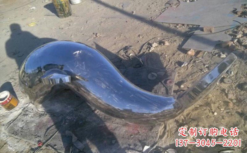 贵州不锈钢海豚雕塑展示优雅美丽