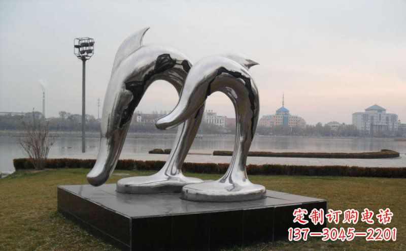 贵州精致的不锈钢海豚雕塑