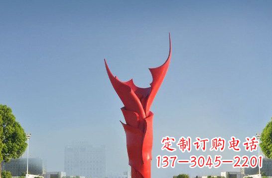 贵州不锈钢火炬雕塑——点燃友谊之火