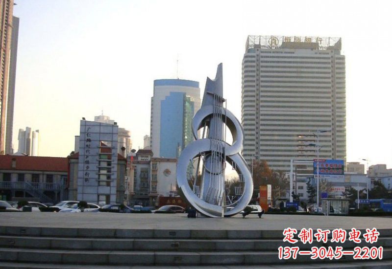 贵州不锈钢吉他雕塑