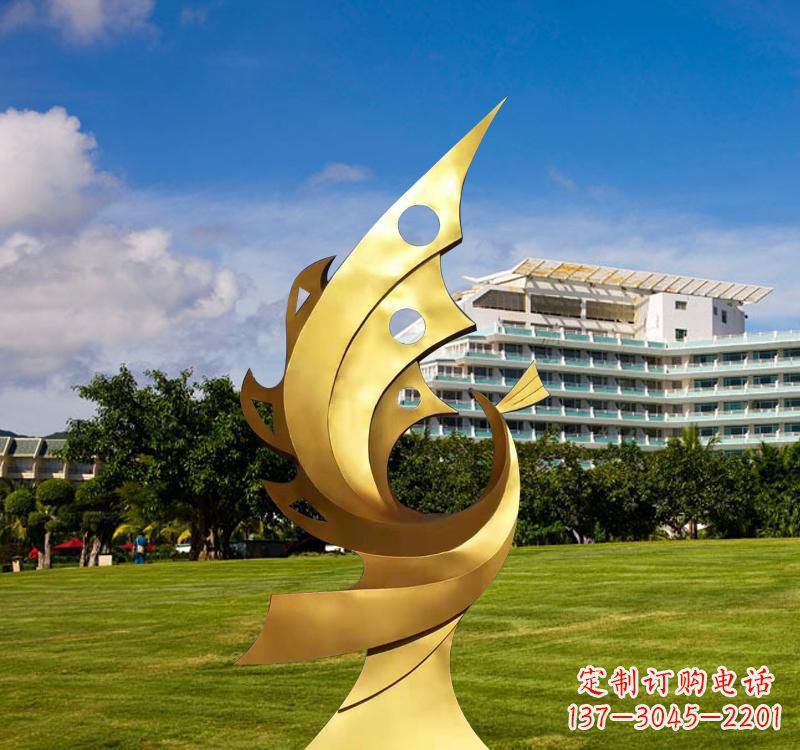 贵州不锈钢凤凰雕塑精致而古典
