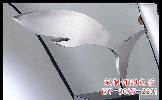 贵州精美不锈钢鲸鱼雕塑