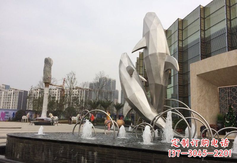贵州海豚雕塑——从不锈钢抽象块面到精美的艺术品