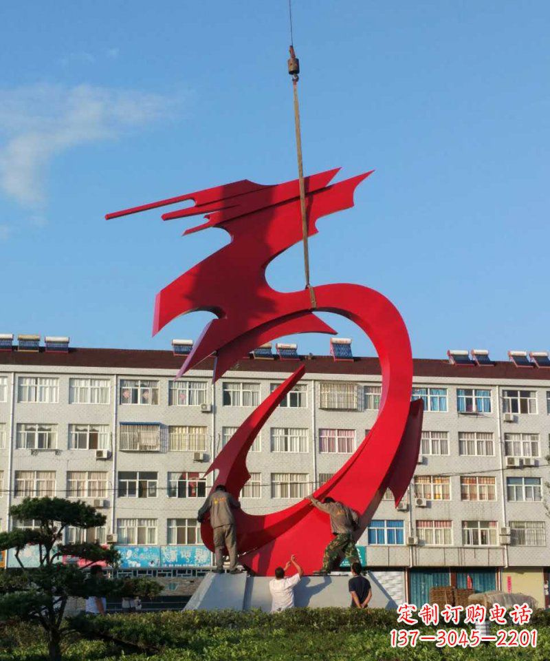 贵州不锈钢龙雕塑展现龙城市景观之美