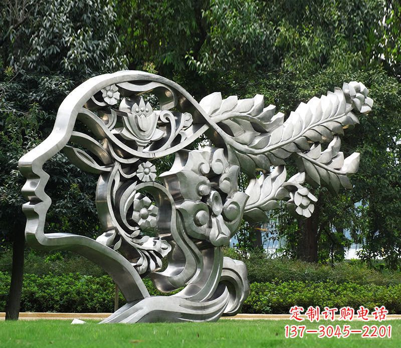 贵州不锈钢美女雕塑给空间带来灵动的美