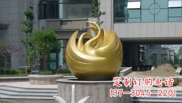 贵州不锈钢天鹅雕塑