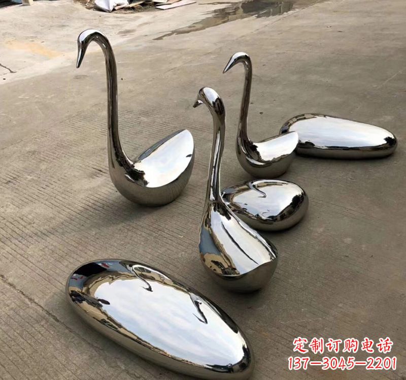 贵州不锈钢仙鹤雕塑精致而古典