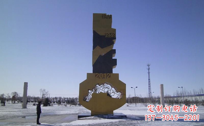贵州不锈钢抽象钥匙雕塑——精美装饰品